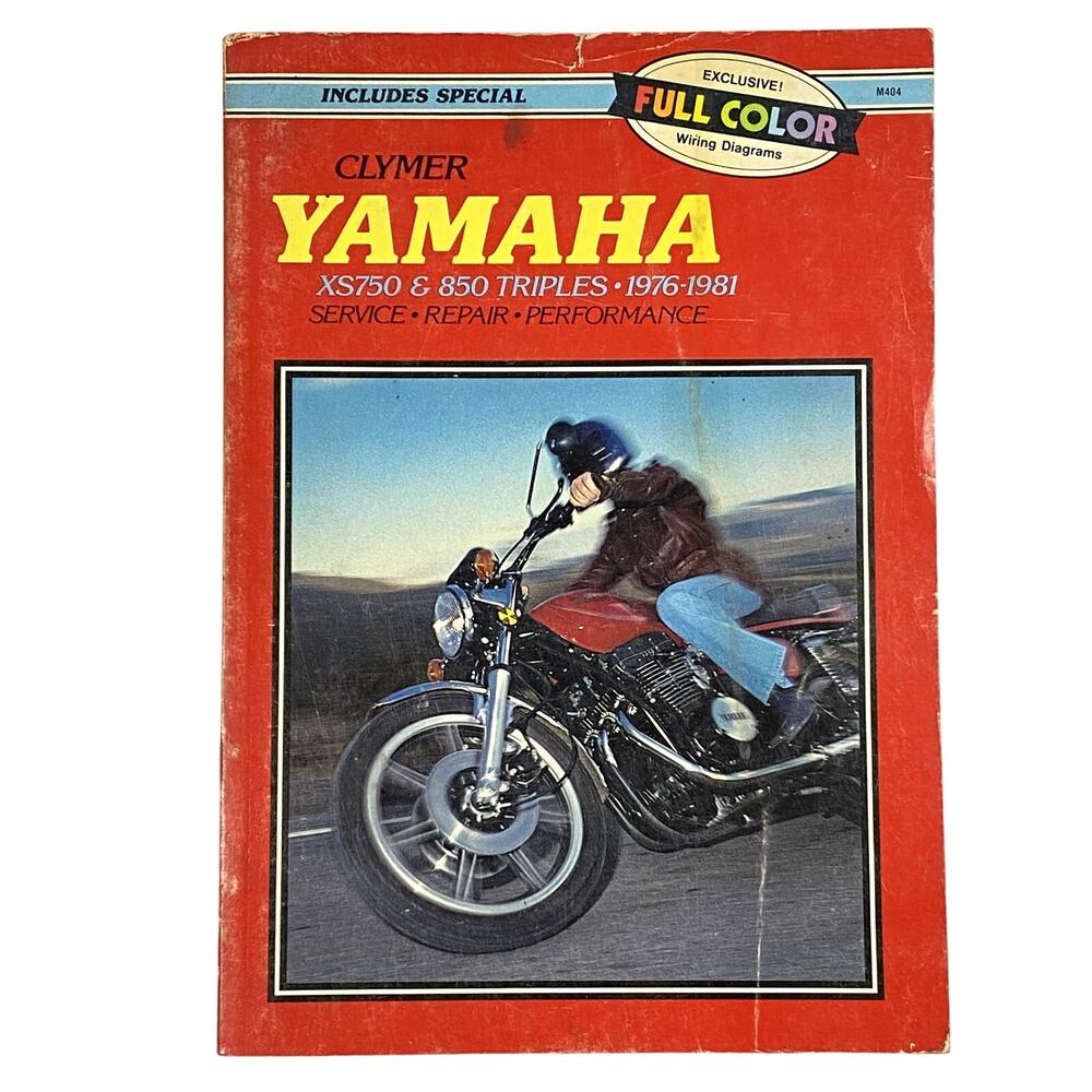 Clymer Yamaha XS750 850 Triples 1976-1981 Service Repair Manual M393 Diagram